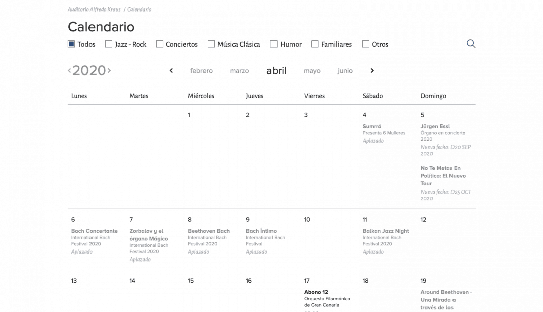 Imagen noticia - ¿No encuentras un espectáculo? Acude a nuestro calendario